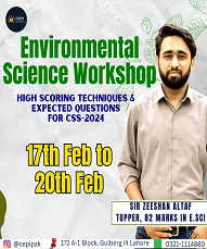 Environmental Sciences Crash Course – CSS 2024