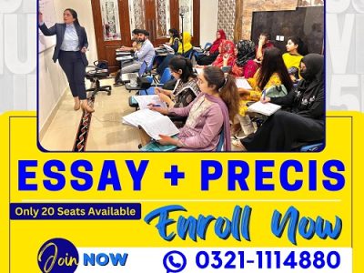 English Essay+Precis Session-CSS/PMS 2025