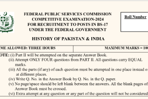 CSS Past Paper History of Pakistan & India 2024