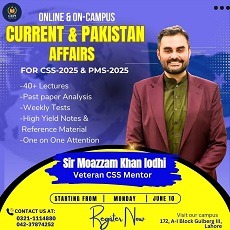 Pak & Current Affairs Session CSS June-2025