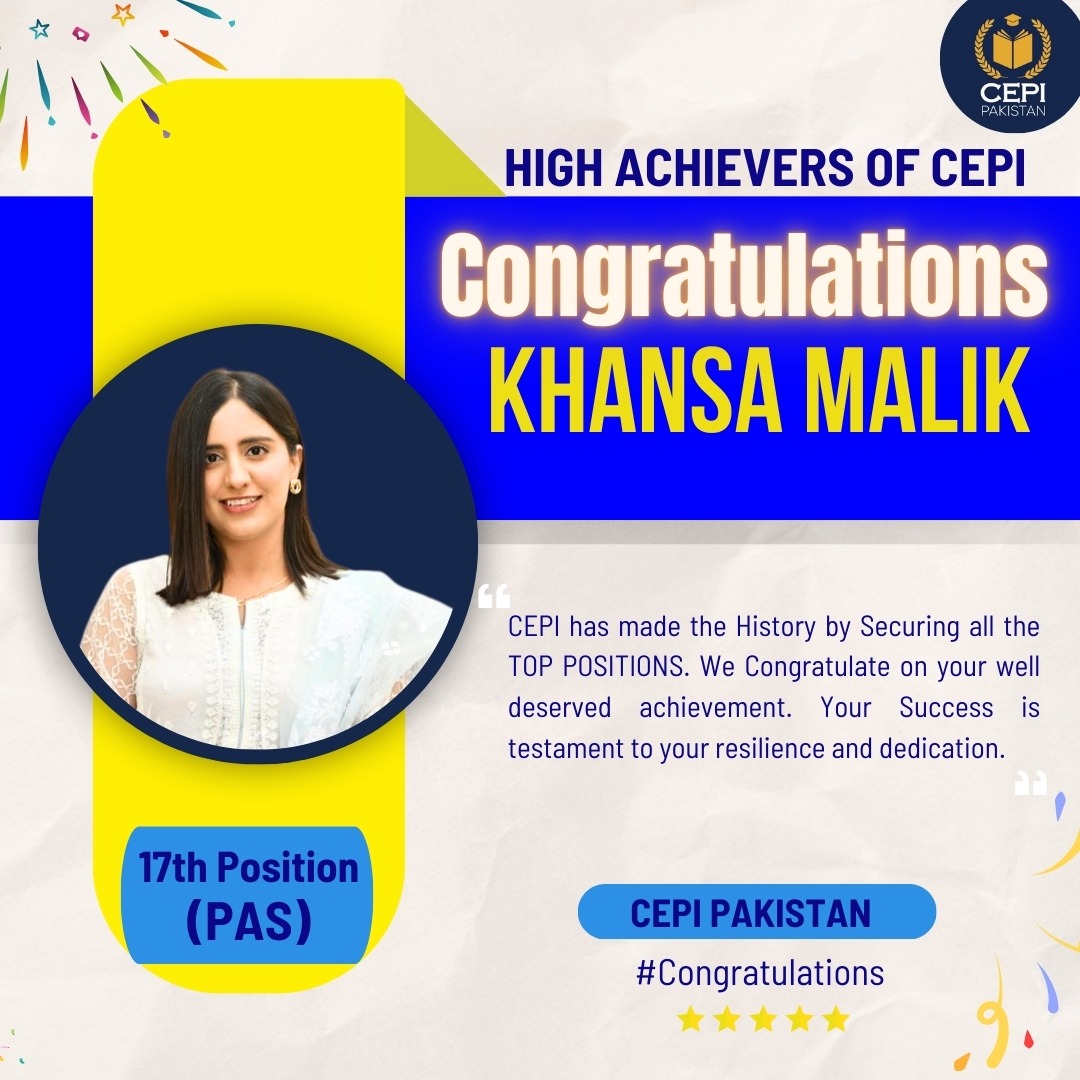 Congratulations Khansa Malik