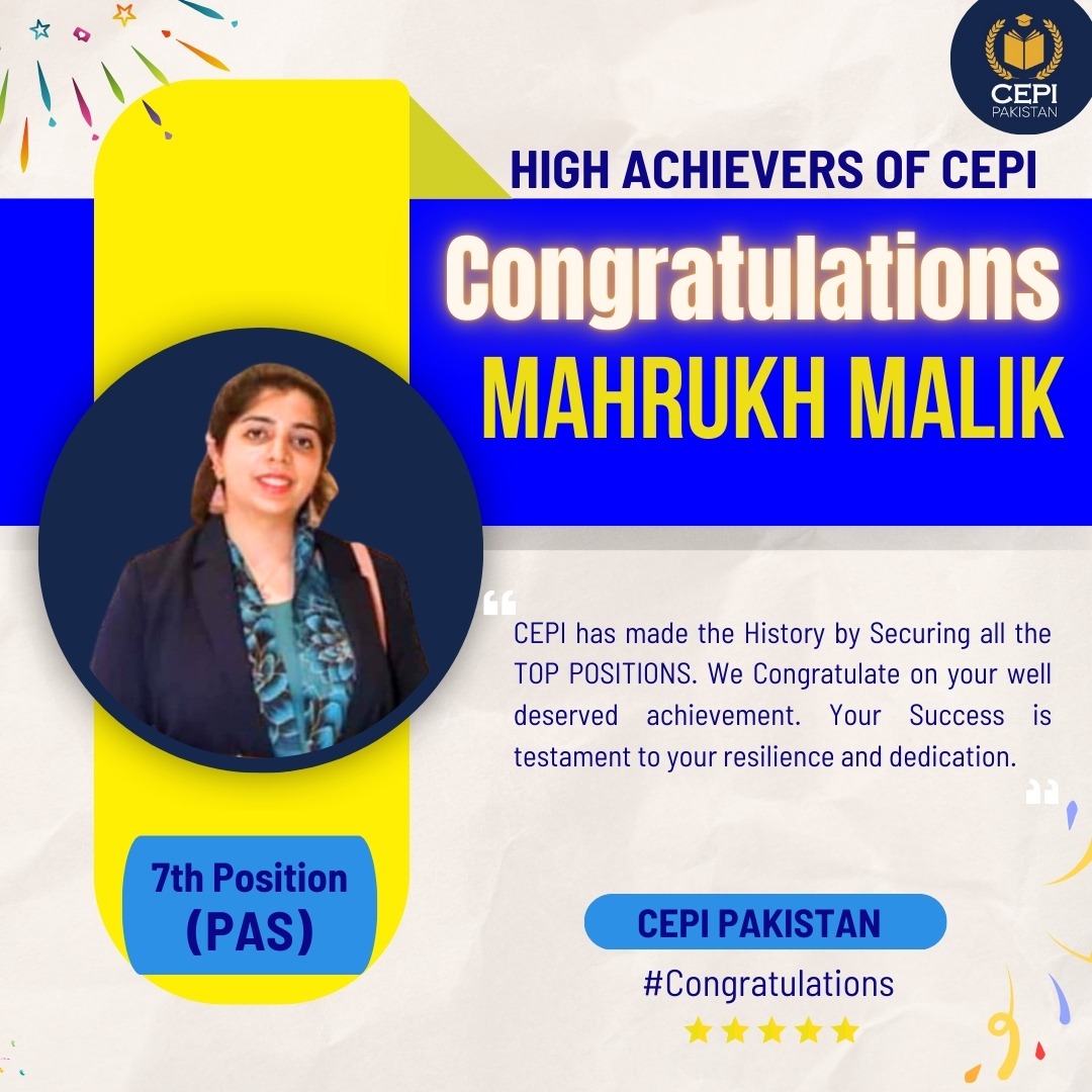 Congratulations Mahrukh Mailk