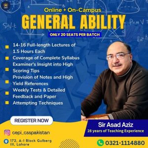 General mathematics & Ability